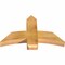 Ekena Millwork Bellingham Rough Sawn Timber Gable Bracket, Western Red Cedar, 36"W x 23"H x 4"D x 6"F, 15/12 Pitch GBW036X23X0406BEL00RWR - alternate 4